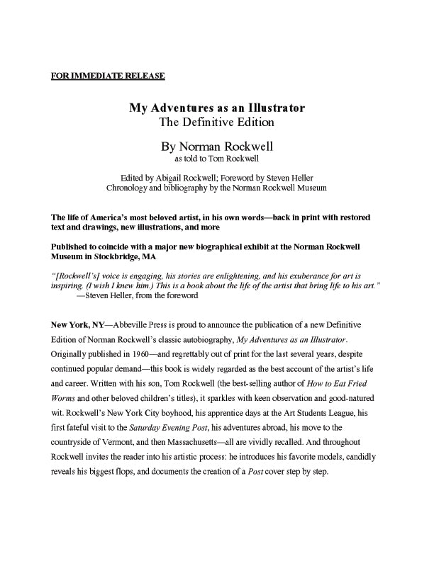 My Adventures as an Illustrator: The Definitive Edition