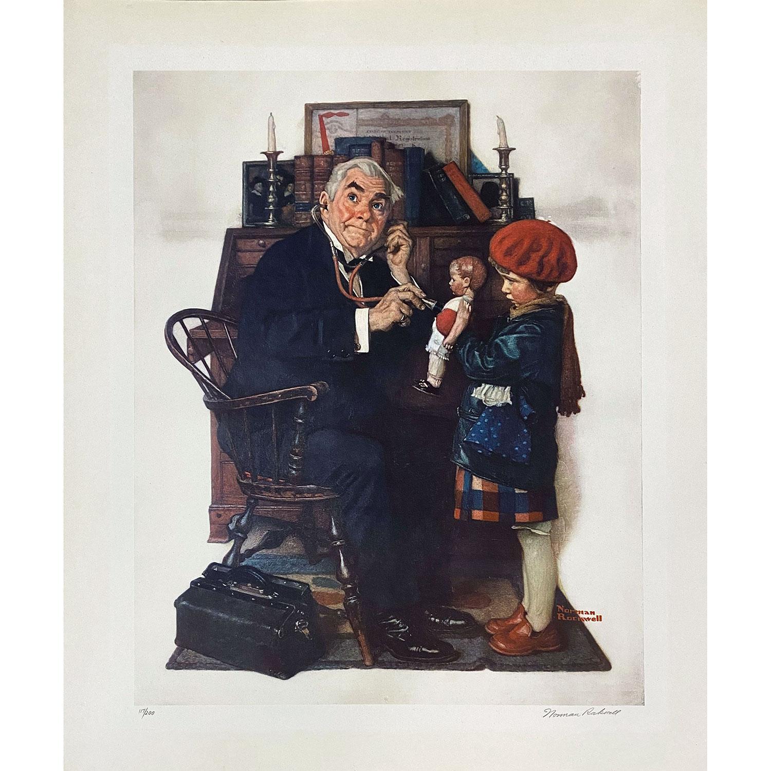 Doctor and Doll Signed Print – Norman Rockwell Museum Store
