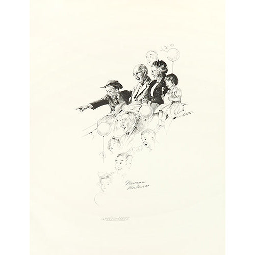 Circus Spectators 19.75 x 25.5 Artist Proof