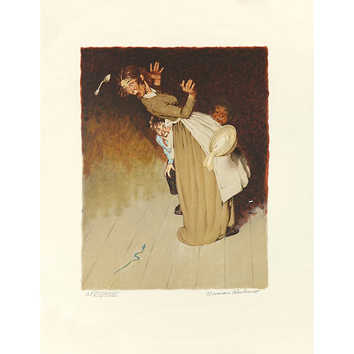 Huck Finn, Aunt Sally and Snake 26x20 Artist Proof