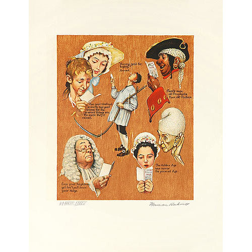 Poor Richard's Almanac Golden Age 26x20 Artist Proof