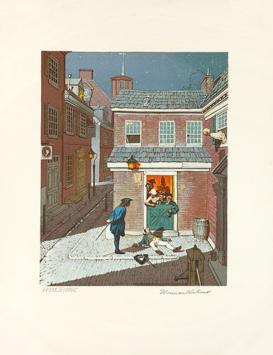 Poor Richard's Almanac, The Tavern 26x20 Artist Proof