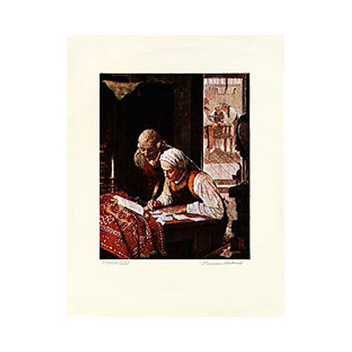 Poor Richard's Almanac, Ben at Desk 26x20 Artist Proof