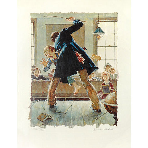 Tom Sawyer, The Caning (Color) 26x20 Artist Proof