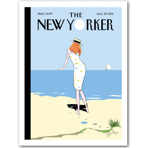Istvan Banyai: Woman on the Beach Signed Print