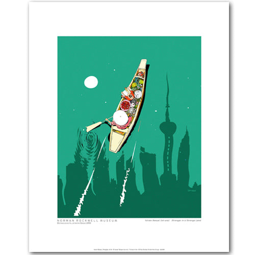 Istvan Banyai: Green! Shanghai Signed Print