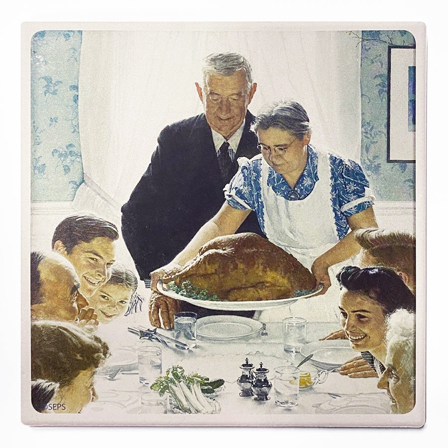 Freedom From Want Sandstone Trivet – Norman Rockwell Museum Store