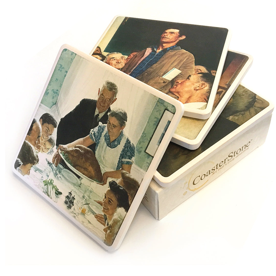 Four Freedoms Sandstone Coasters