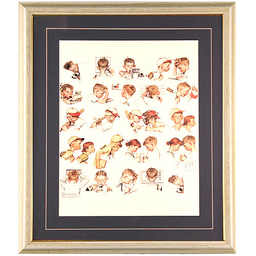 Day in the Life of a Boy 21 x 17 Framed Offset Print