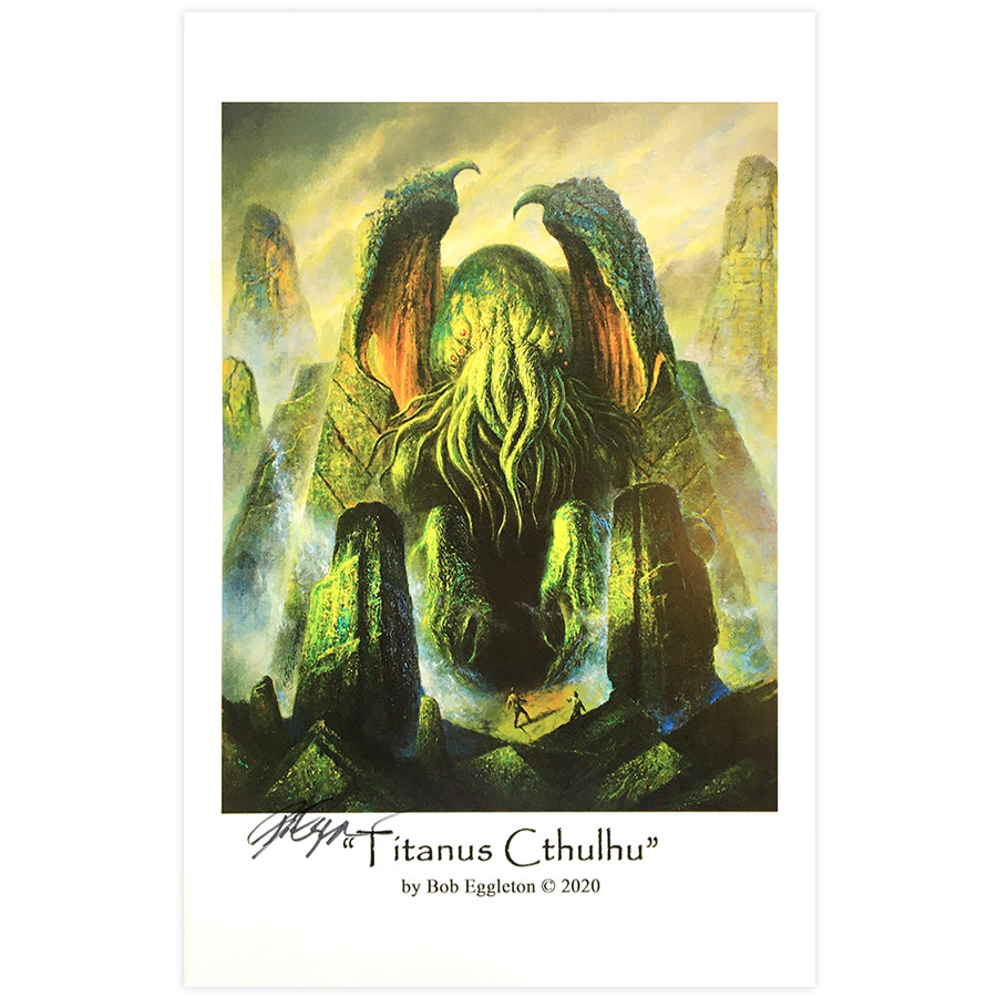 Titanus Cthulhu Print Signed by Bob Eggleton