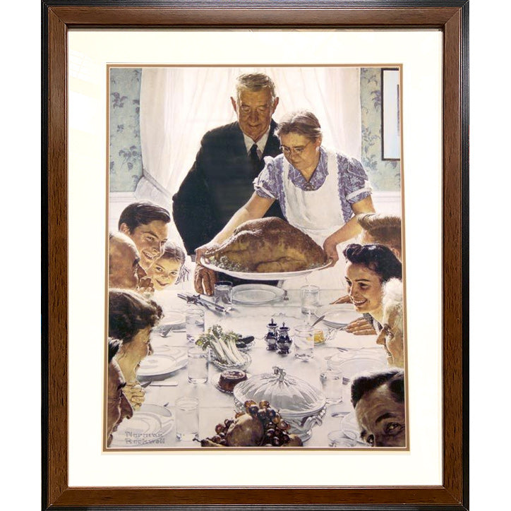 Freedom from Want 22.5 x 27 Framed Offset Print