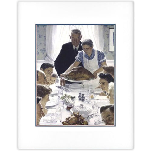 Freedom from Want 11" x 14" Matted Print
