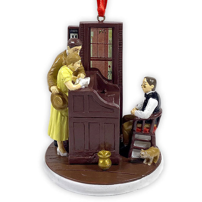 Norman Rockwell's Marriage License Figurine Ornament from Norman