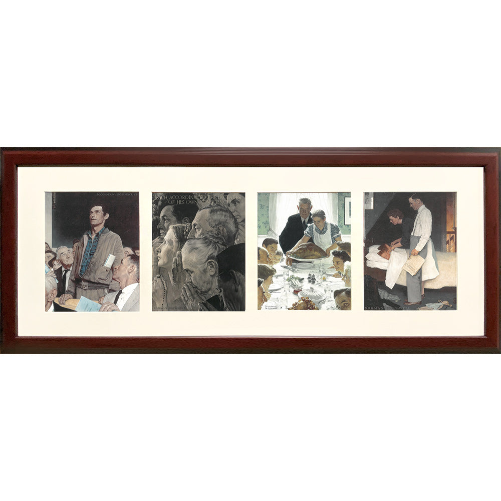 Four Freedoms Collection 37.5 X 15.5 Framed
