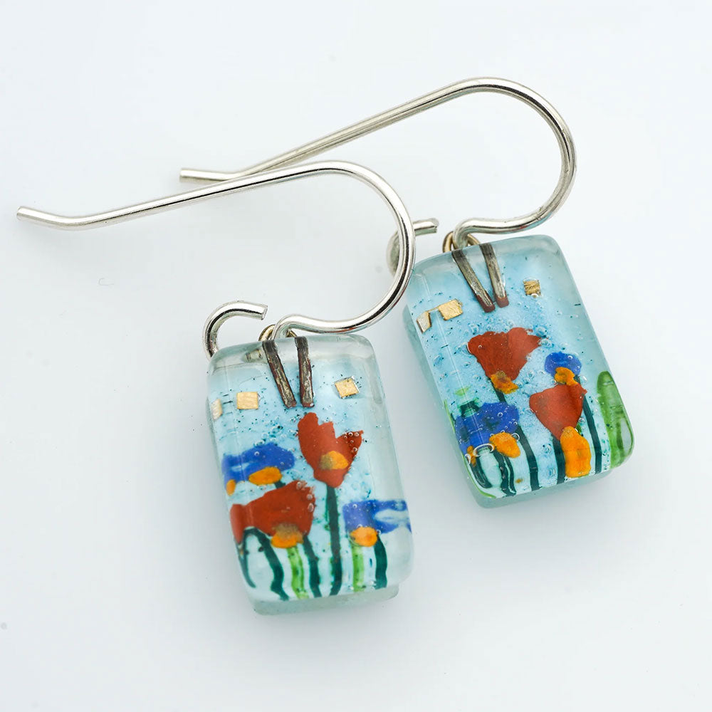 Stream Flowers Drop Earrings