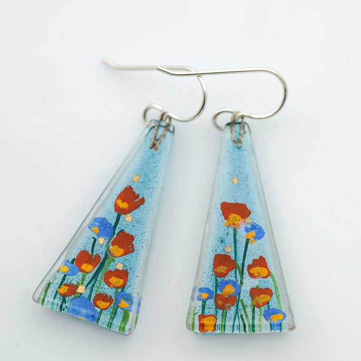 Stream Flowers Drop Earrings
