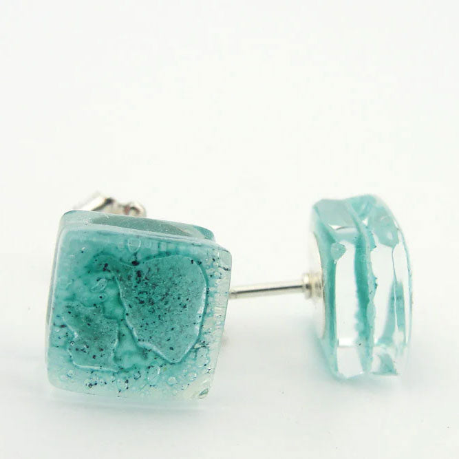 Aqua Post Earrings