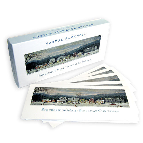 Box of 20 Stockbridge Main Street at Christmas Note Cards
