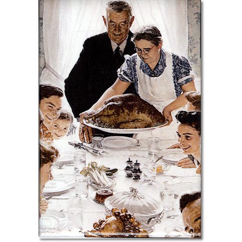 Norman Rockwell The Four Freedoms, Freedom from Want Magnet from