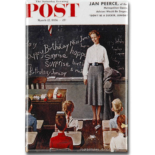 Norman Rockwell School Teacher (Happy Birthday Miss Jones
