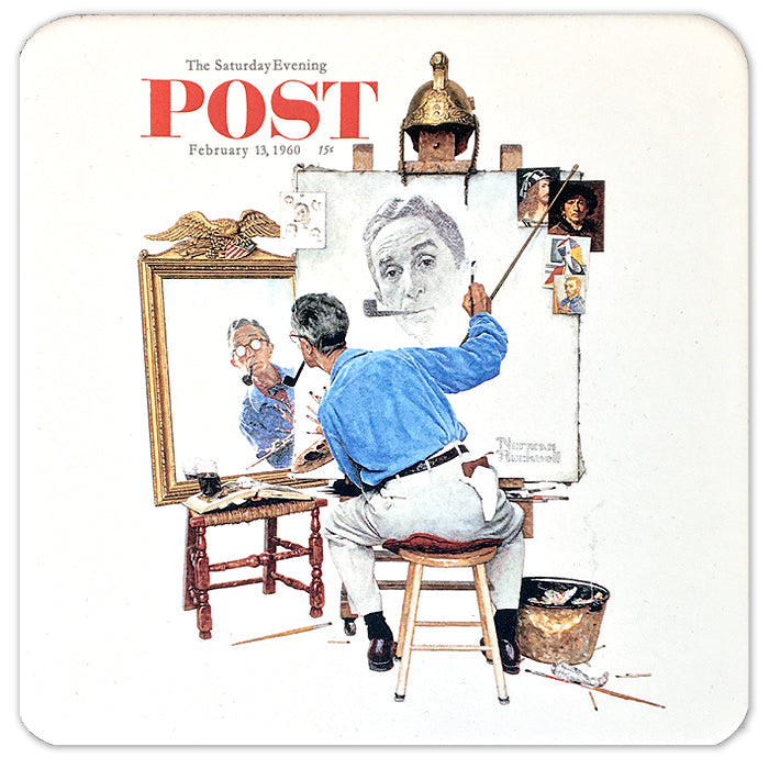 Norman RockwellフィギュアTRIPLE SELF PORTRAIT 1999 Norman Rockwell 