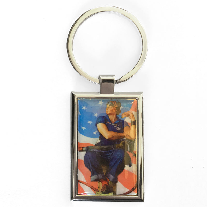 Rosie the Riveter Enamel Keychain