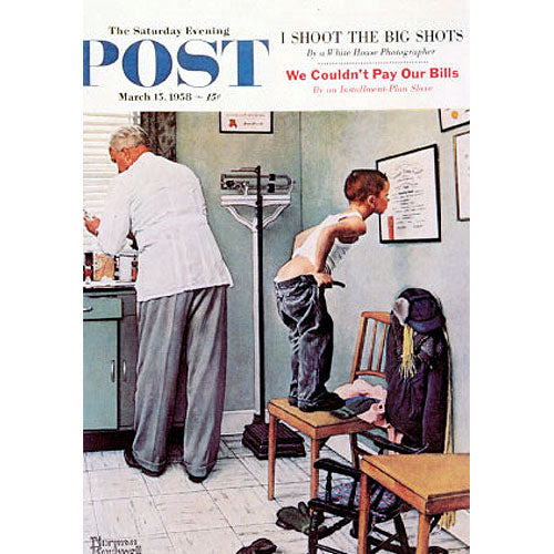 Norman Rockwell Before the Shot Postcard from Norman Rockwell