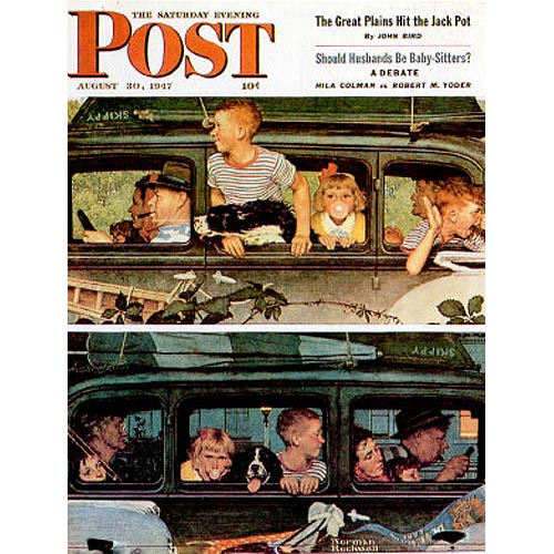 Going and Coming Postcard