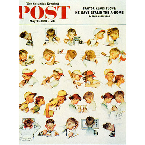 Day in the Life of a Boy Postcard