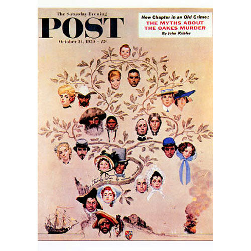 Family Tree Postcard