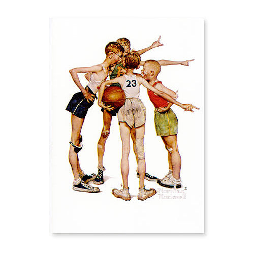 Sporting Boys Basketball Postcard