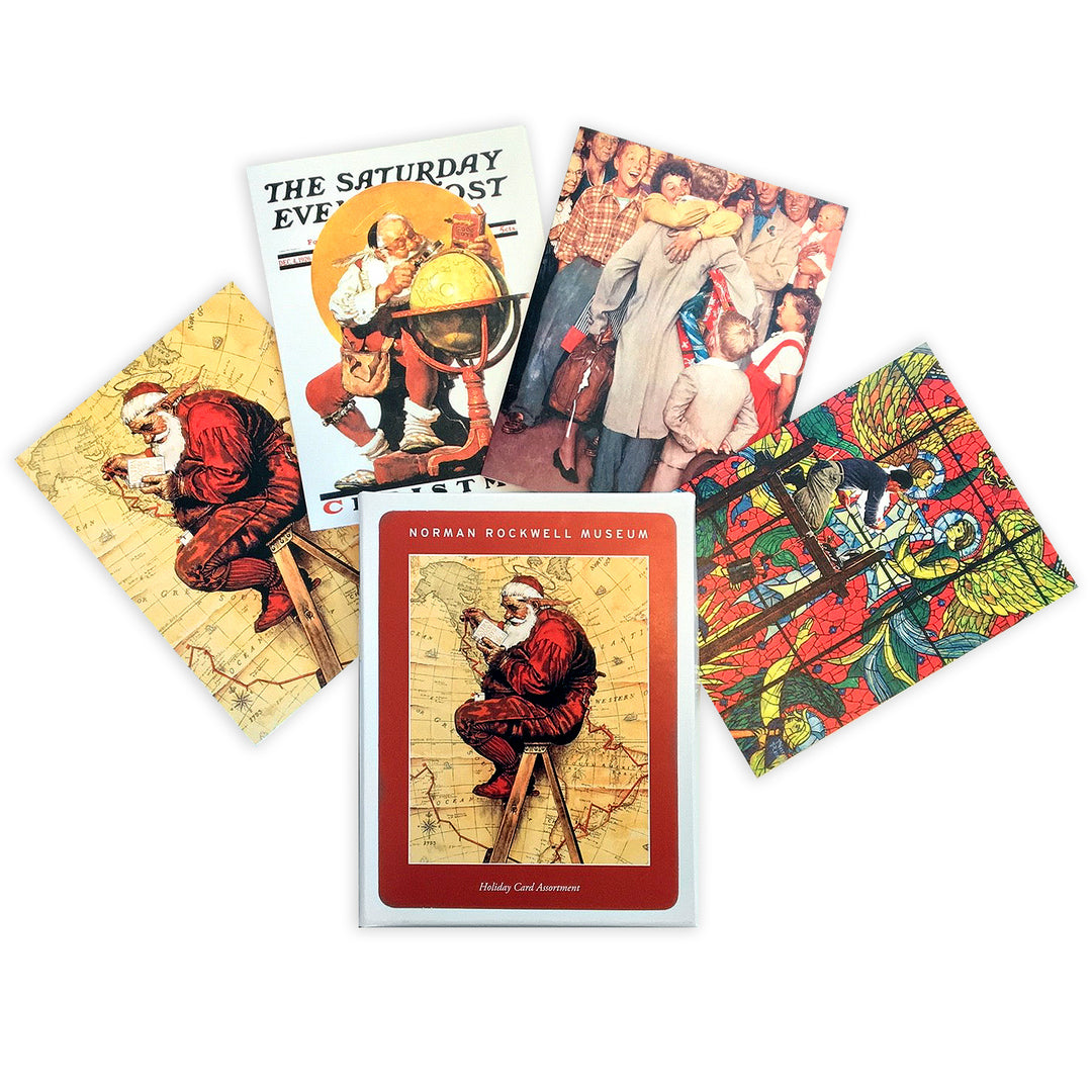 Box of 8 Norman Rockwell Assorted Holiday Cards