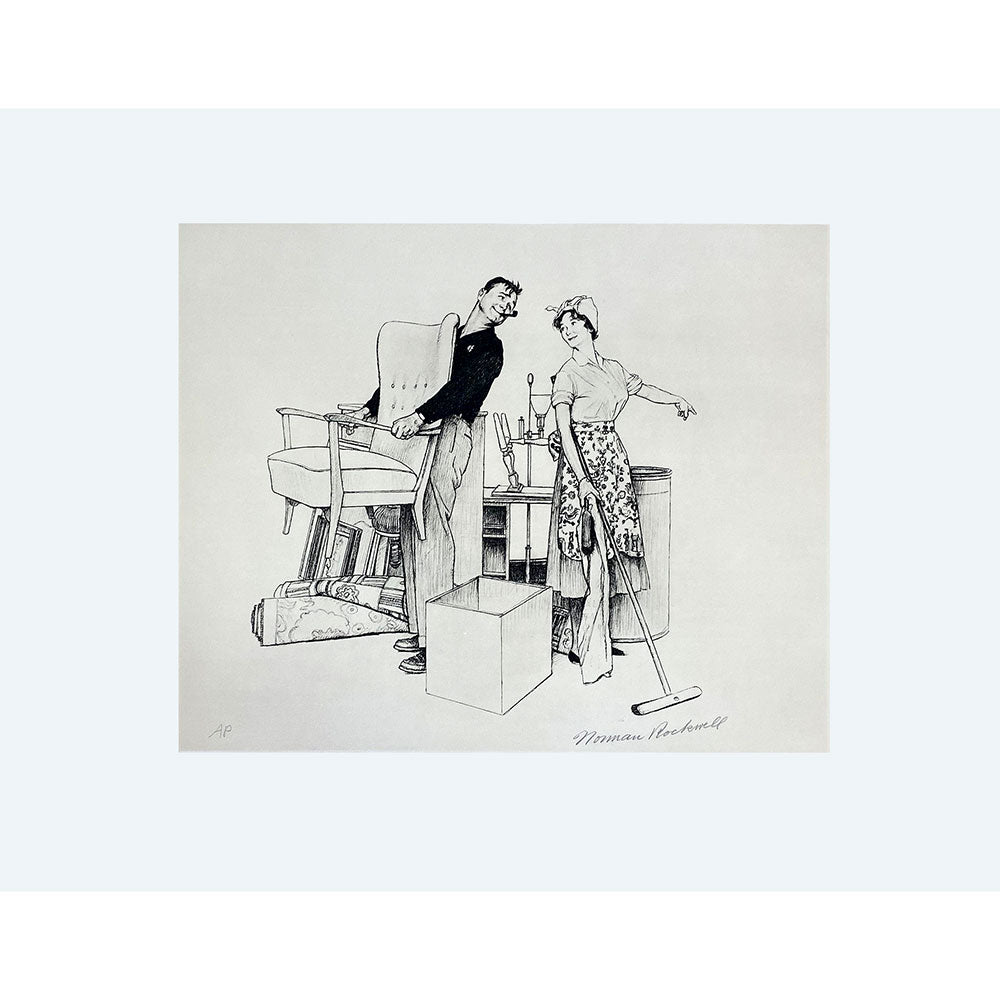 Settling In / Moving Furniture Signed Lithograph