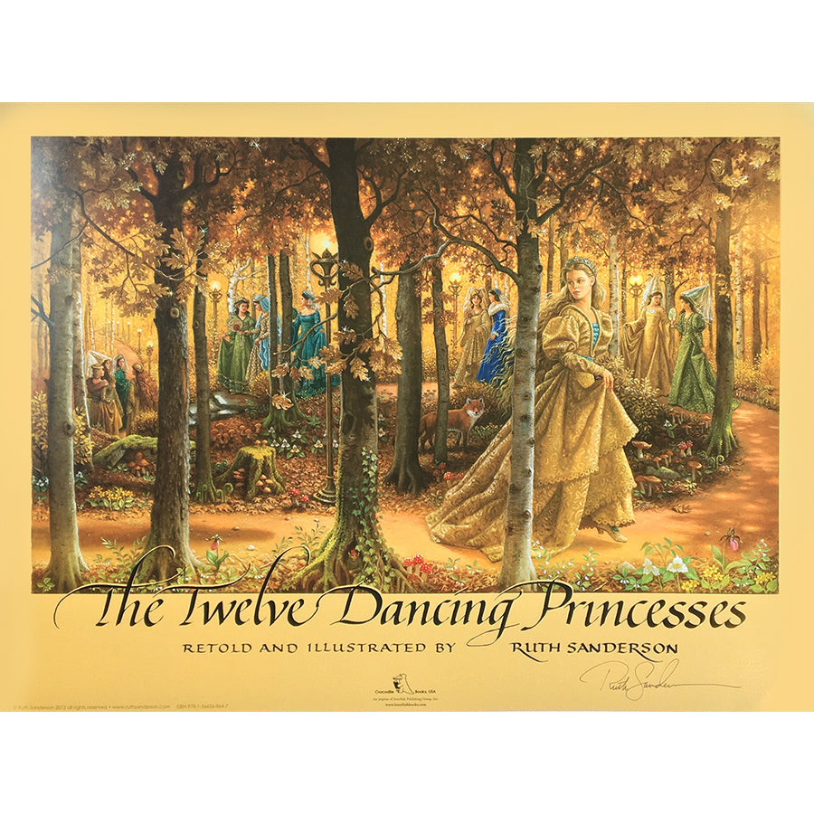 Twelve Dancing Princesses Print Signed by Ruth Sanderson