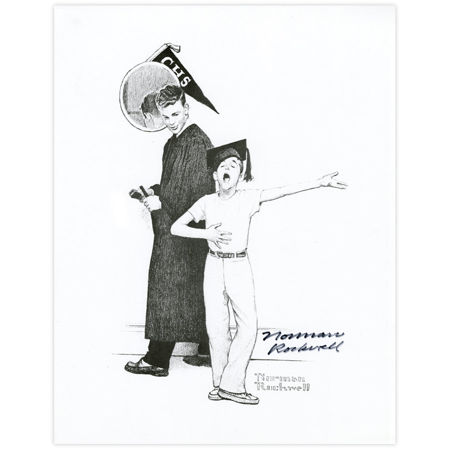 High School Graduate Autographed Print