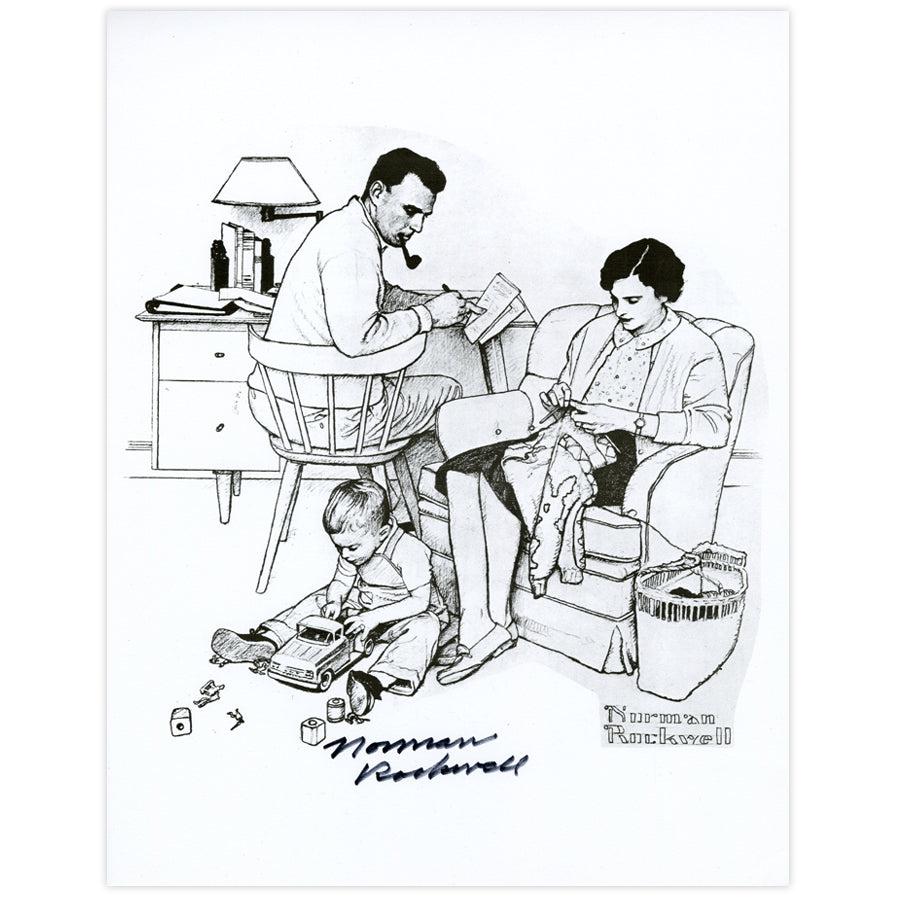 Paying Family Bills Autographed Print