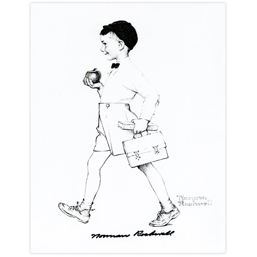 Off to School Autographed Print