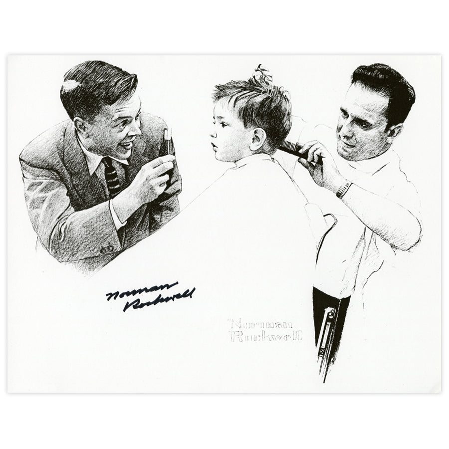 First Haircut Autographed Print