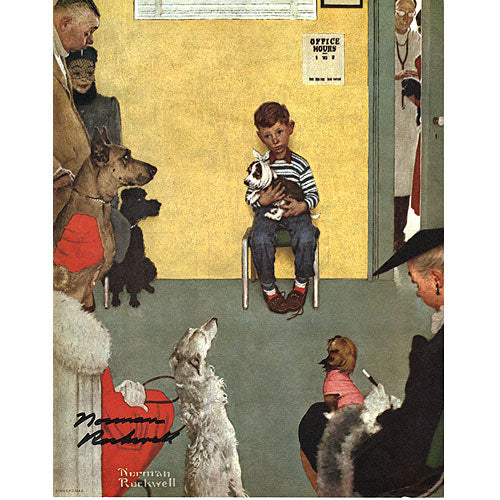 Waiting for the Vet (At The Vet) Signed Print