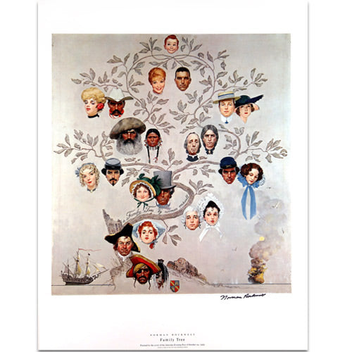 Family Tree Signed Print