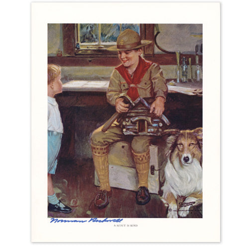 A Scout is Kind Signed Print