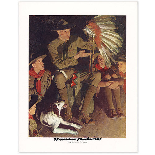 The Campfire Story Signed Print