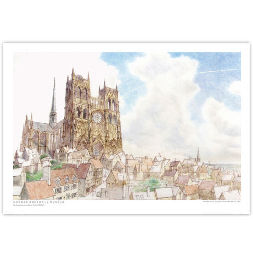David Macaulay: View of Cathedral (Color) Signed Print