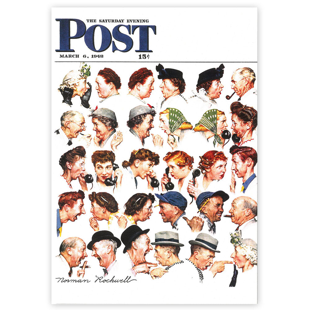 The Gossips Postcard – Norman Rockwell Museum Store