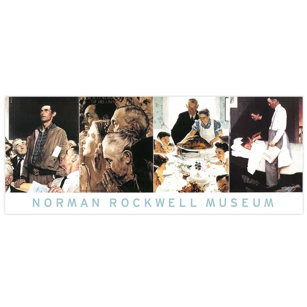 Four Freedoms Oversize Postcard