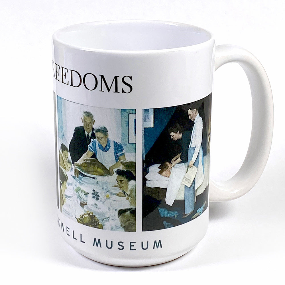 Norman Rockwell Four Freedoms Coffee Mug from Norman Rockwell Museum Store