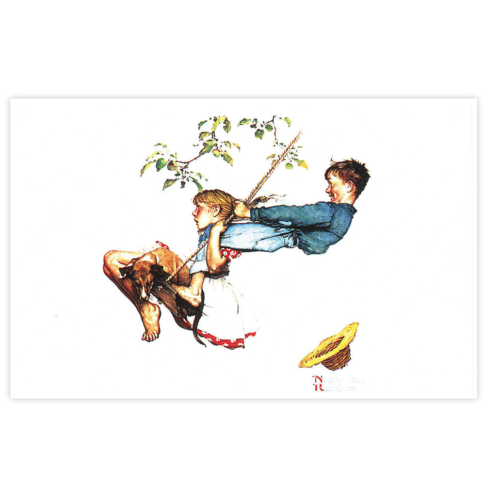 Young Love: Swinging Postcard