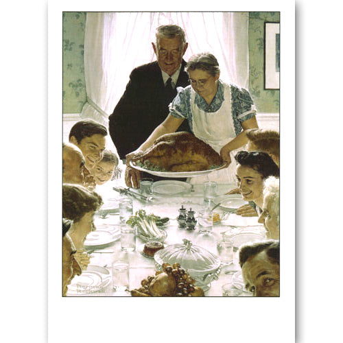 Norman Rockwell Four Freedoms Freedom from Want Notecard from