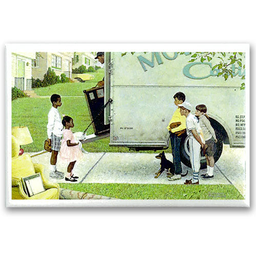 Moving Day Magnet 3x2in