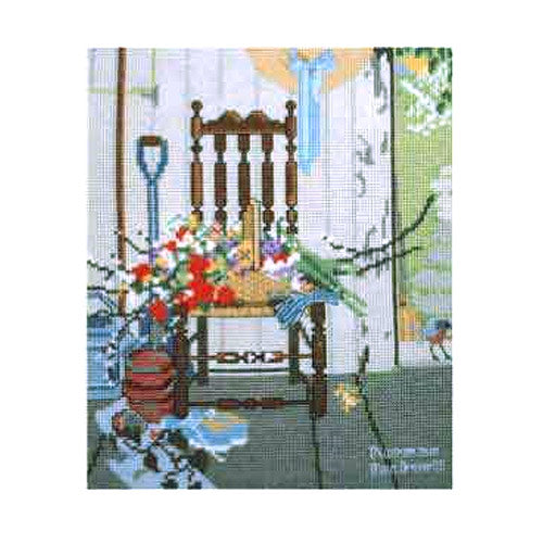 Norman Rockwell's Spring Flowers Counted Cross Stitch Kit